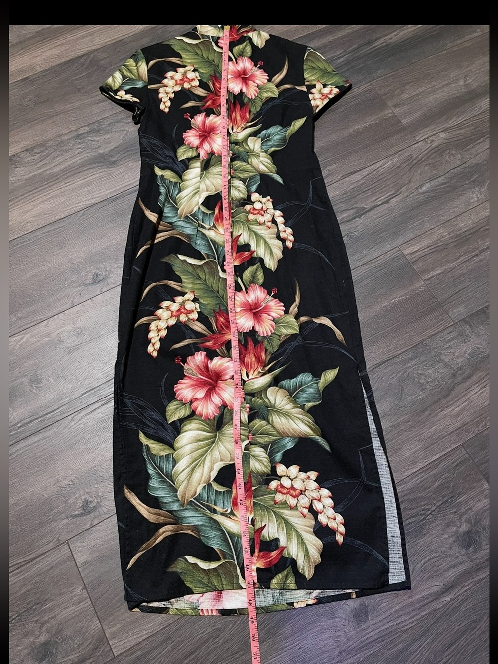 Iolani Brand Hawaiian Tropical Aloha floral Maxi Dress, Size small. - Picture 9 of 10